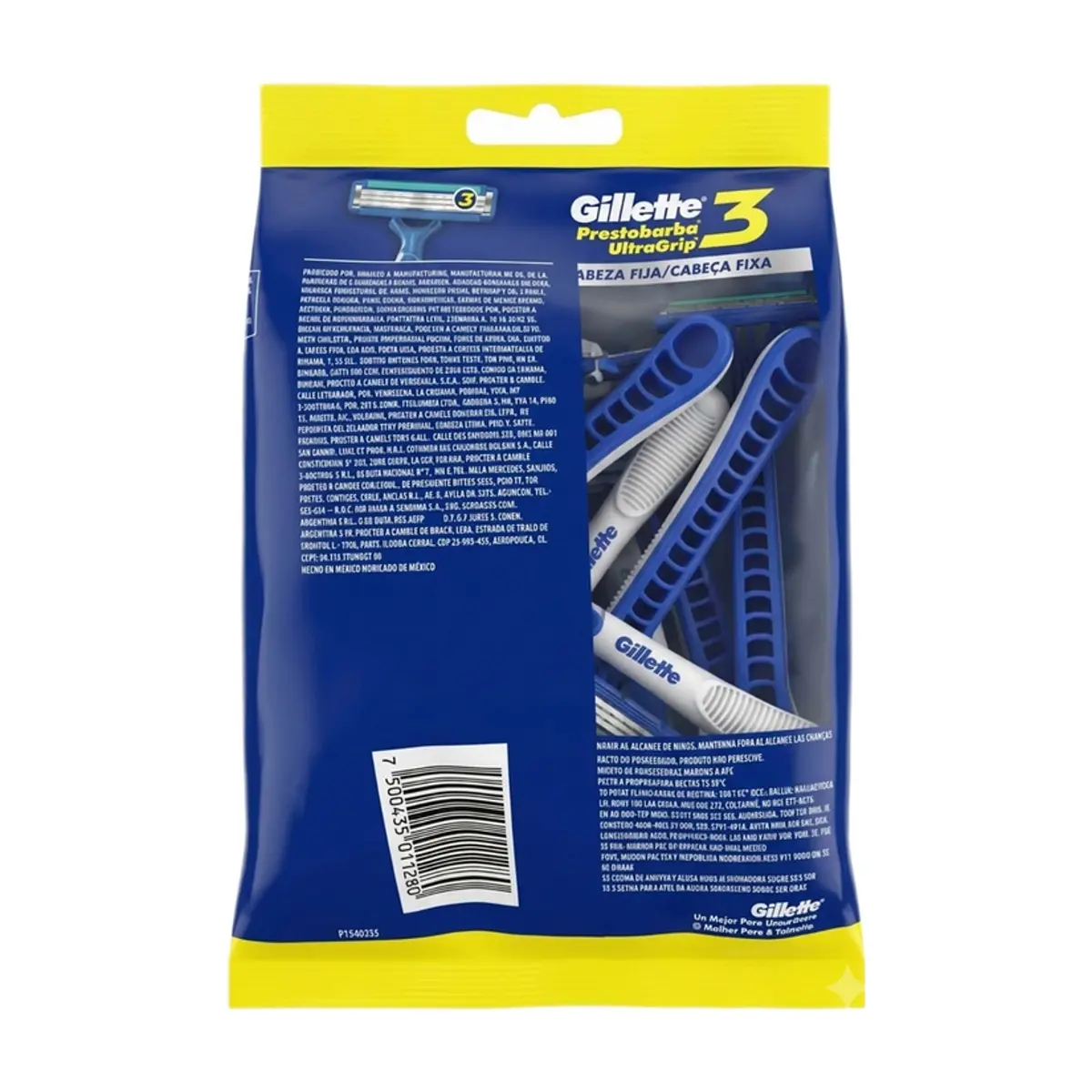 Máquina de afeitar desechable Gillette Prestobarba3 UltraGrip (8 U) - Miniatura 2