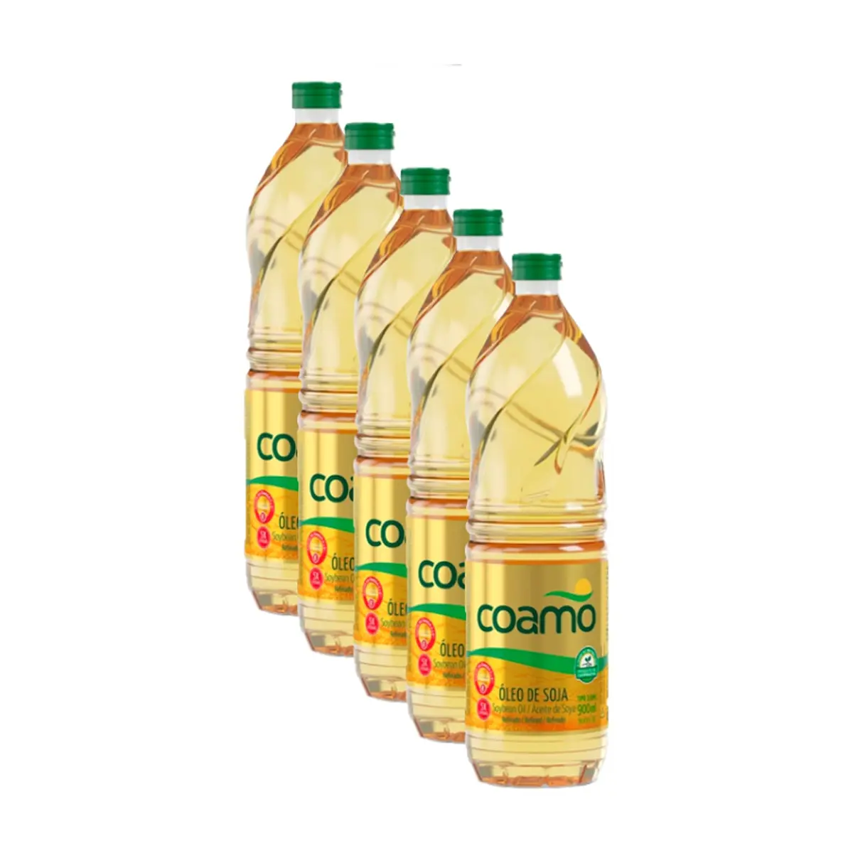 Aceite de soja refinado Coamo (5 x 900 ml)
