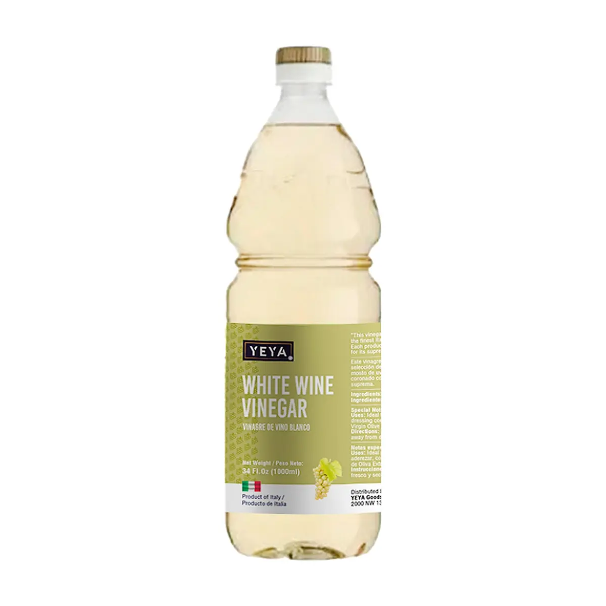 Vinagre de vino blanco YEYA (1000 ml / 34 fl.oz) - Miniatura 1