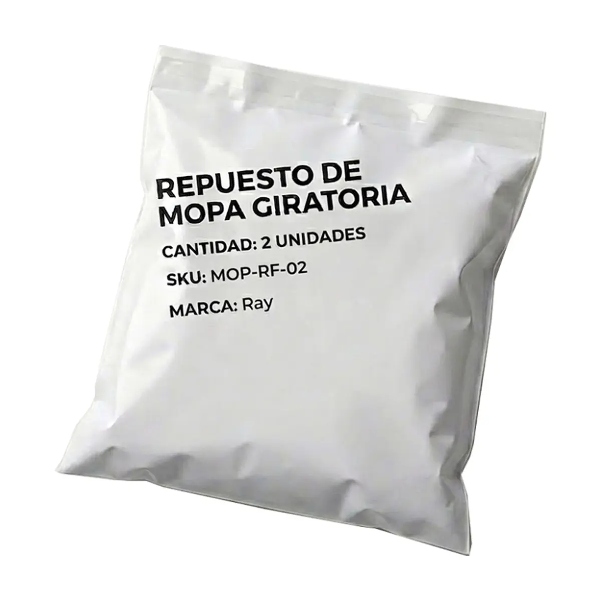 Repuesto de cabezal para mopa o fregona giratoria Ray (2 U) - Thumbnail 3