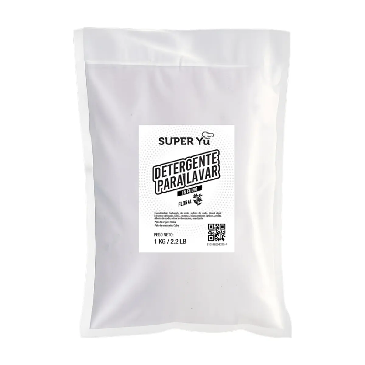 Detergente en polvo con aroma a flores Super Yu (1 kg / 2.2 lb) - Thumbnail 3