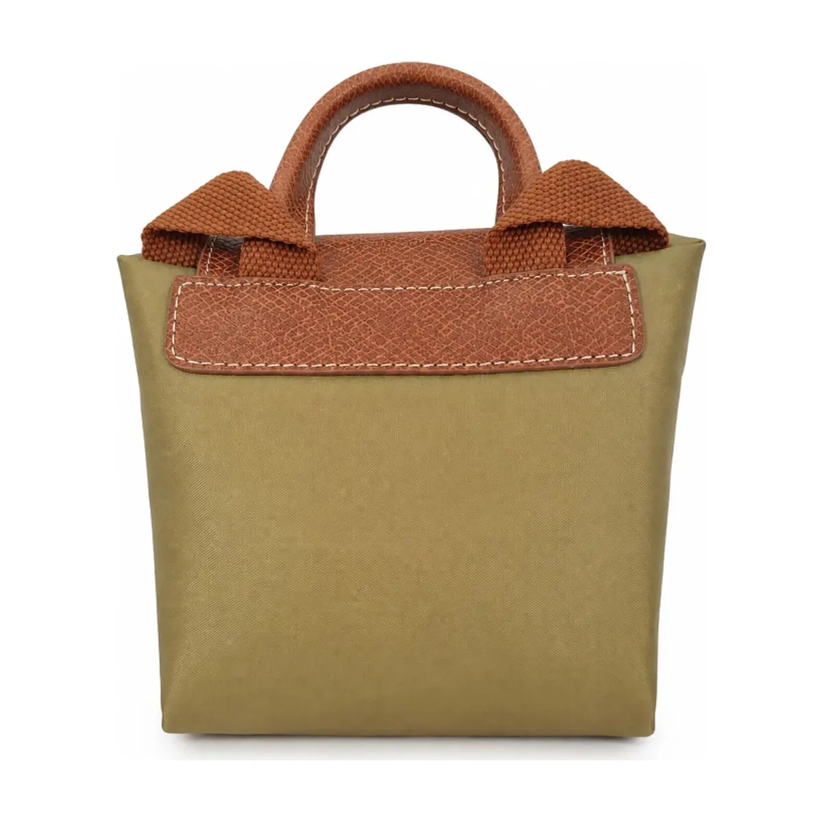 Mochila convertible de nailon soil con detalles en camel Isabella (1 U) - Thumbnail 3