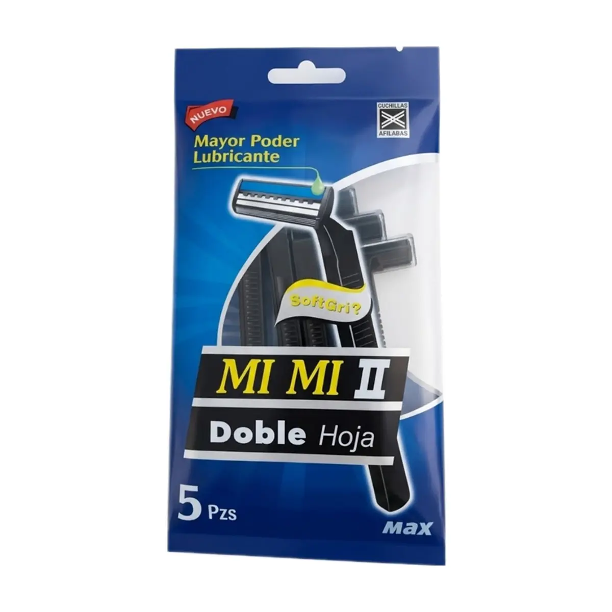 Máquinas de afeitar desechables doble hoja MI MI II (5 U)