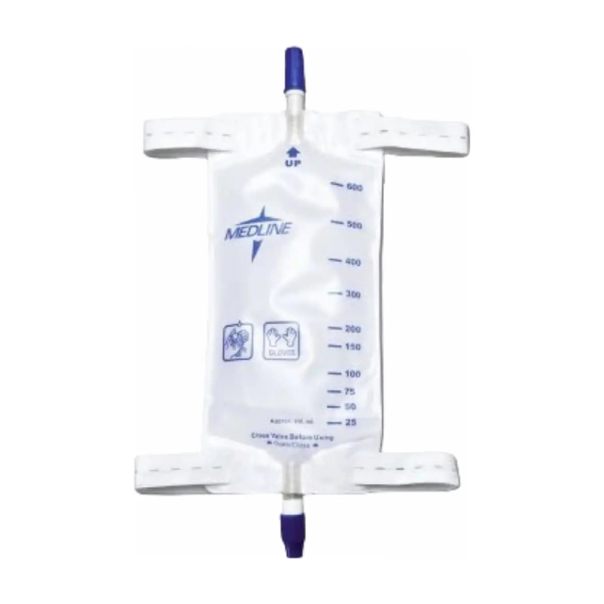 Bolsa colectora de orina con tela en la parte posterior para la pierna 600 ml / 20 oz Medline - Thumbnail 2