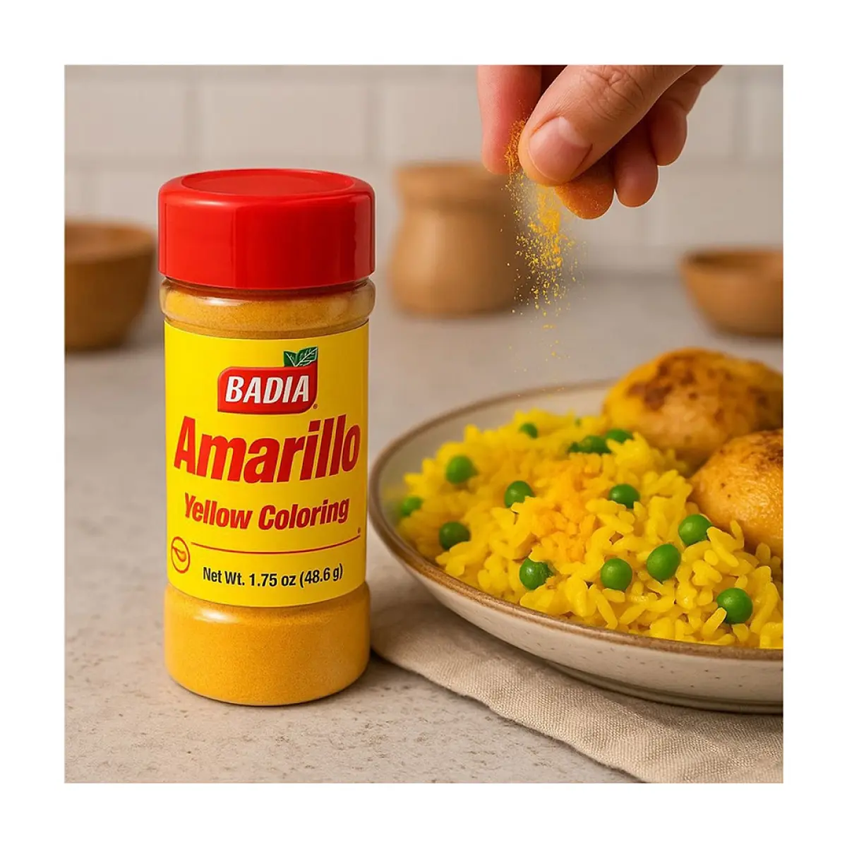 Colorante amarillo Badia (49.6 g / 1.75 oz) - Thumbnail 4