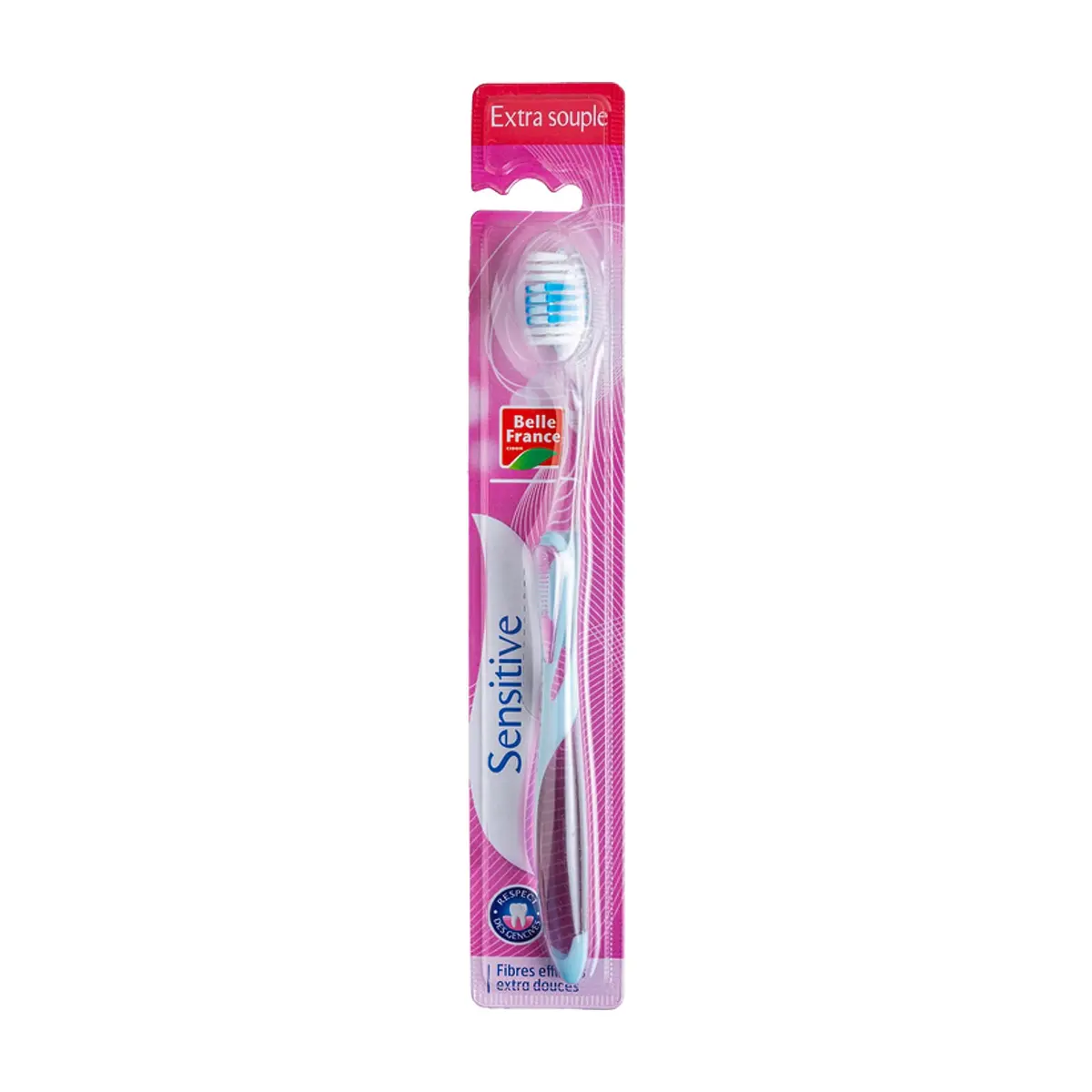 Cepillo de dientes extra suave para dientes sensibles Belle France (1 U)