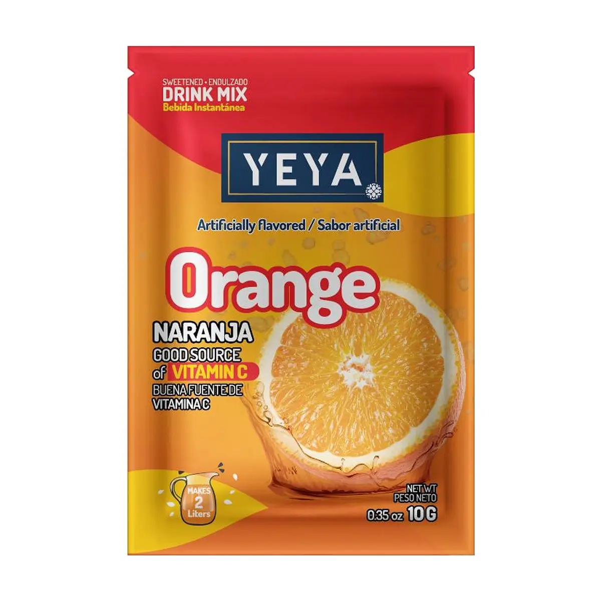Refresco instantáneo sabor naranja YEYA (10 g / 0.35 oz)