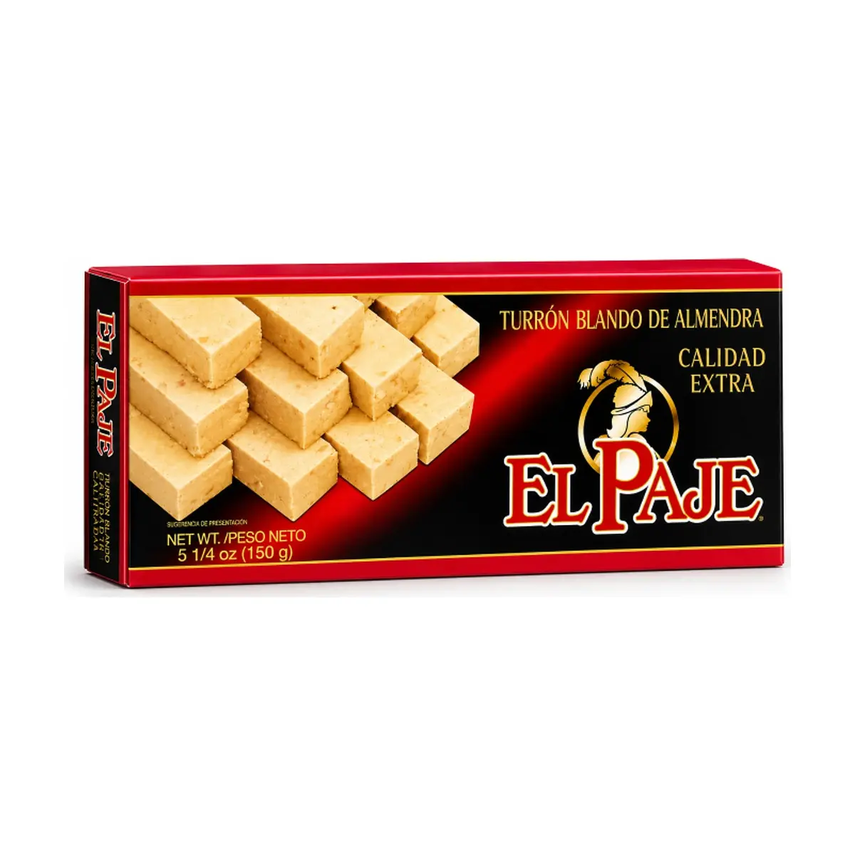 Turrón blando de almendra de calidad extra El Paje (150 g / 5.29 oz)
