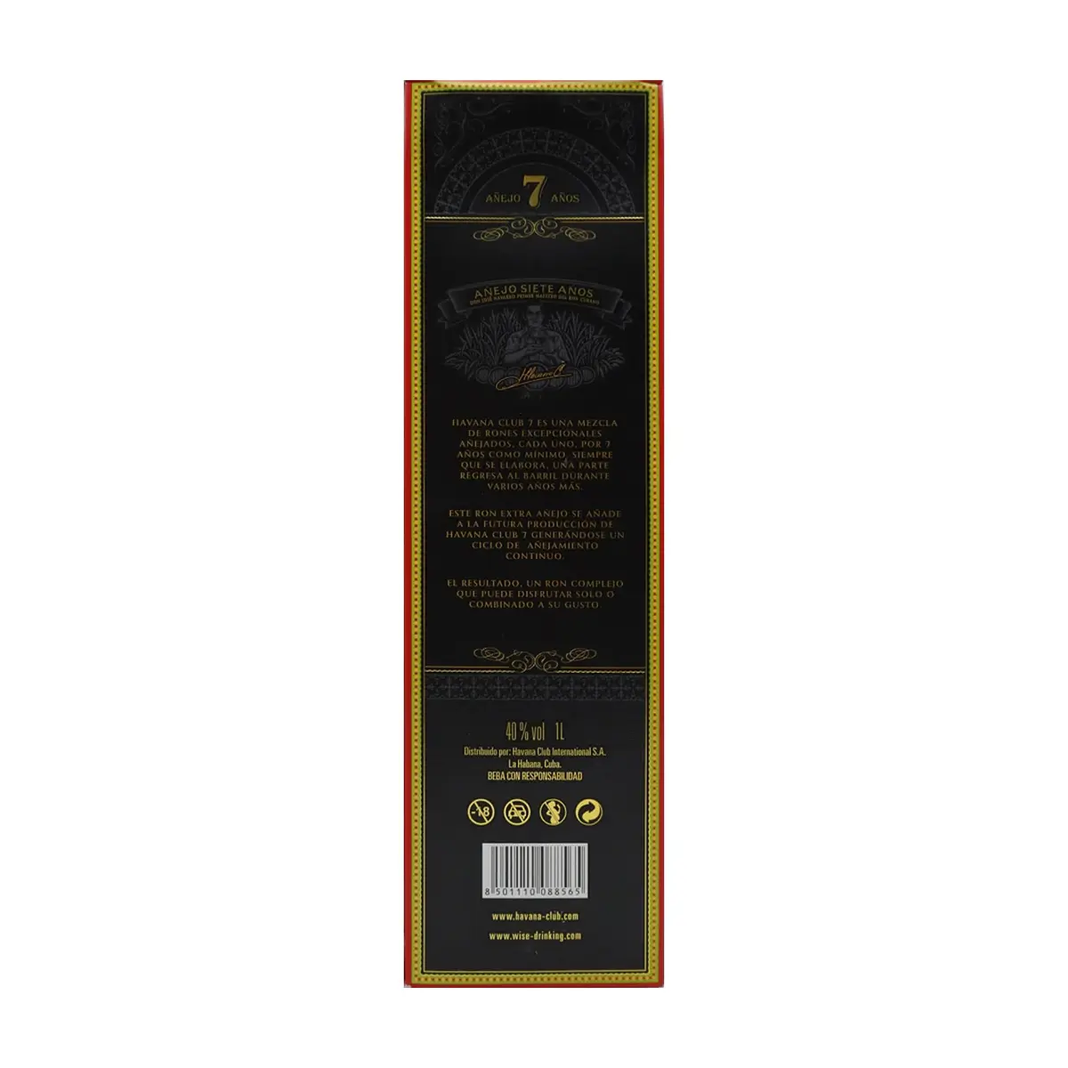 Ron añejo 7 años en estuche Havana Club (1 L) - Thumbnail 4
