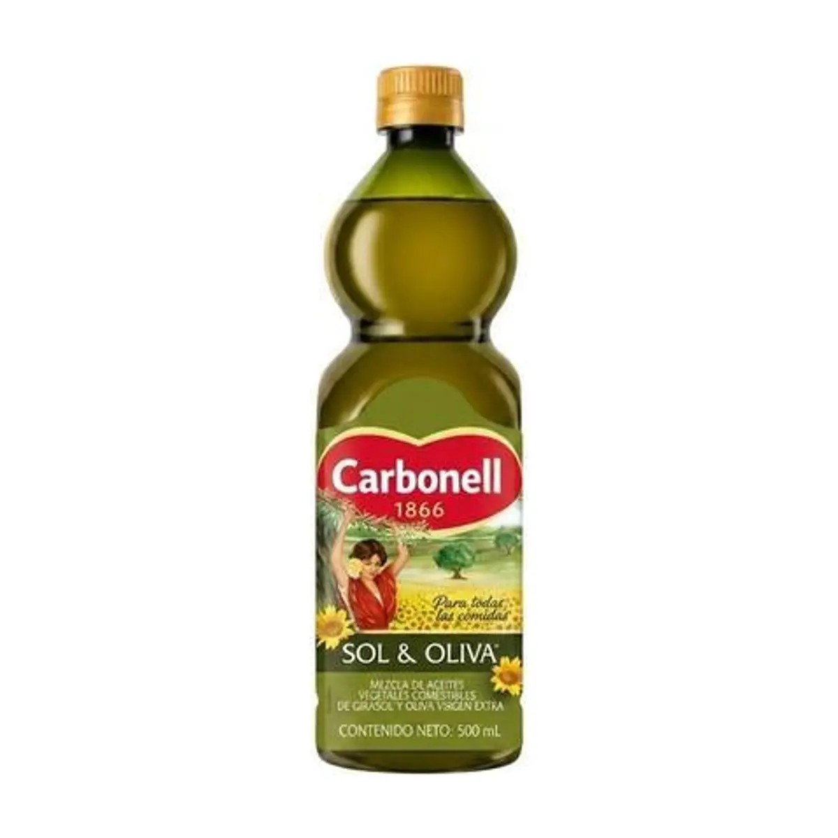 Aceite Sol y Oliva (500 ml) CARBONELL - Imagen 1