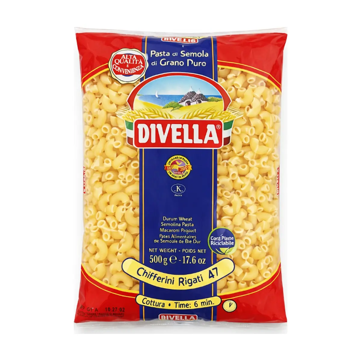 Pasta de macarrones Divella (500 g / 1.10 lb)