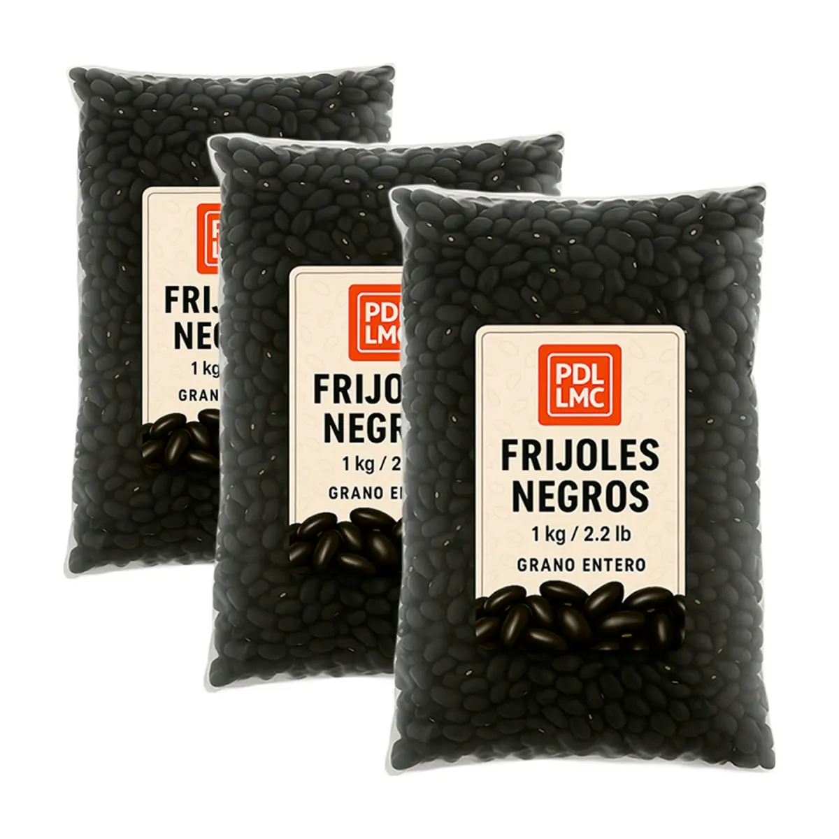 Frijoles negros (3 x 1 kg / 2.2 lb)