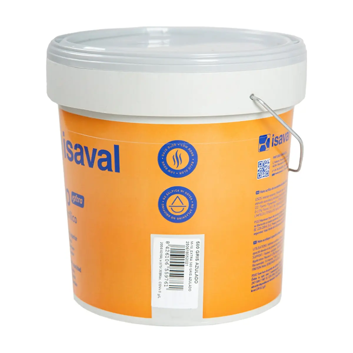 Pintura acrilica interior y exterior color gris azulado M - 10 Isaval (5 Kg / 11 lb) - Thumbnail 2