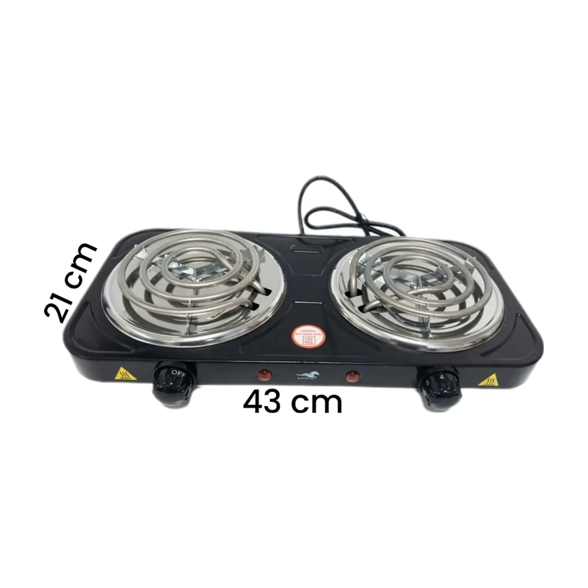 Cocina de hornilla eléctrica doble 2000 w UNIZUKI - Thumbnail 2