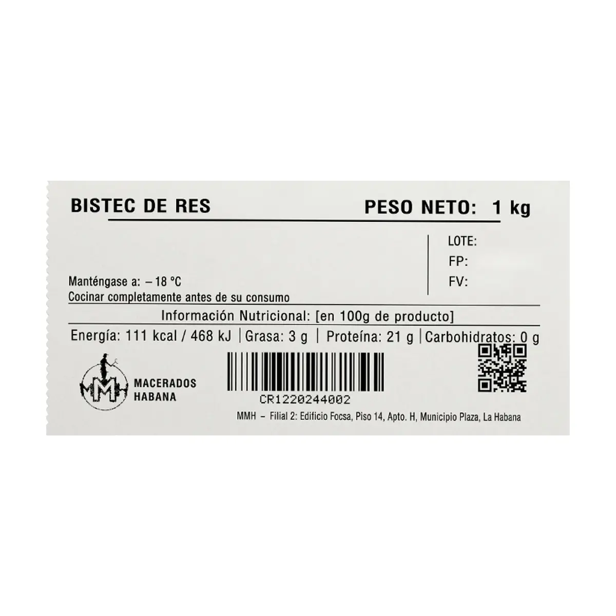 Bistec de res Macerados Habana (1 kg / 2.2 lb) - Thumbnail 3