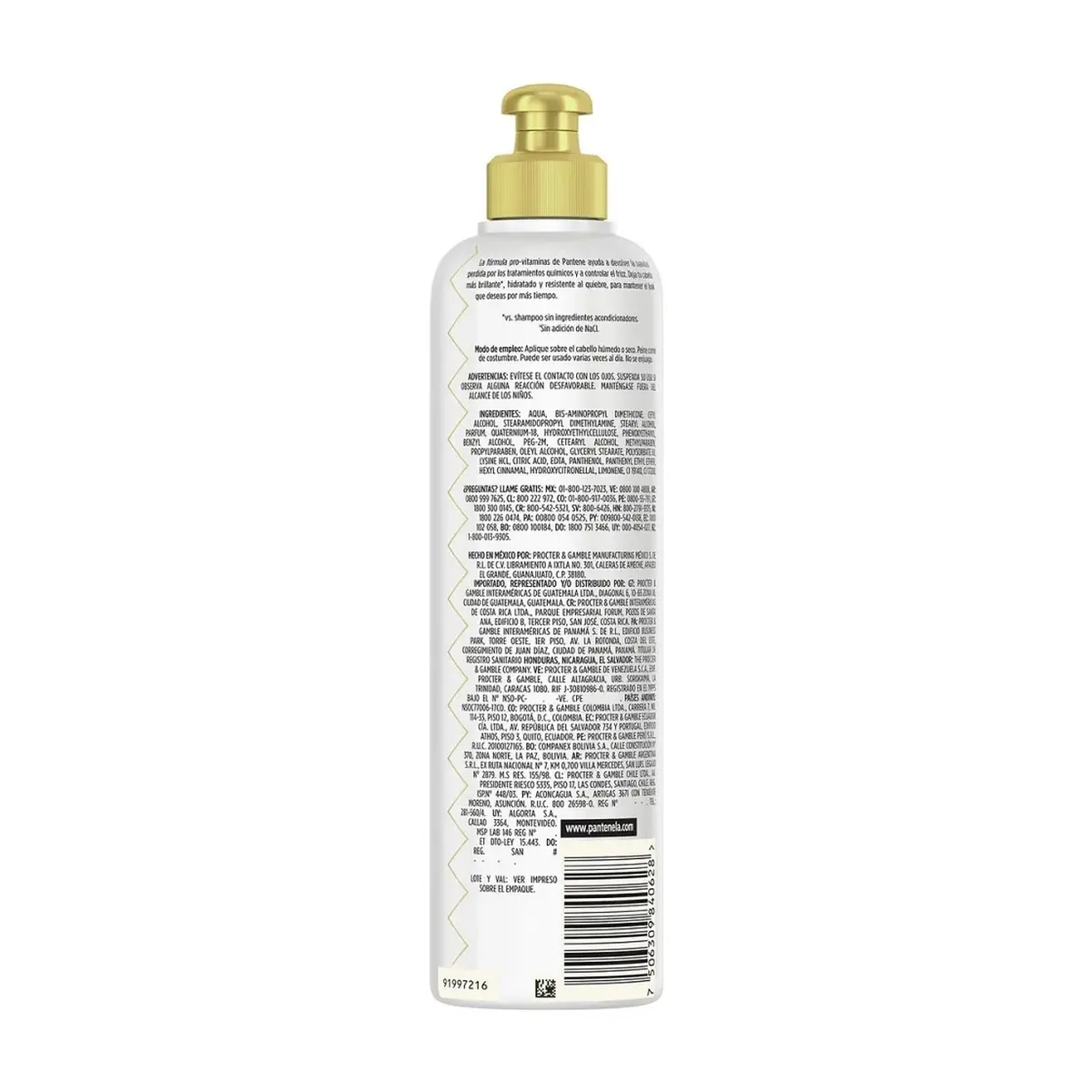 Crema para peinar anti-frizz Pantene Pro-V (300 ml) - Thumbnail 2