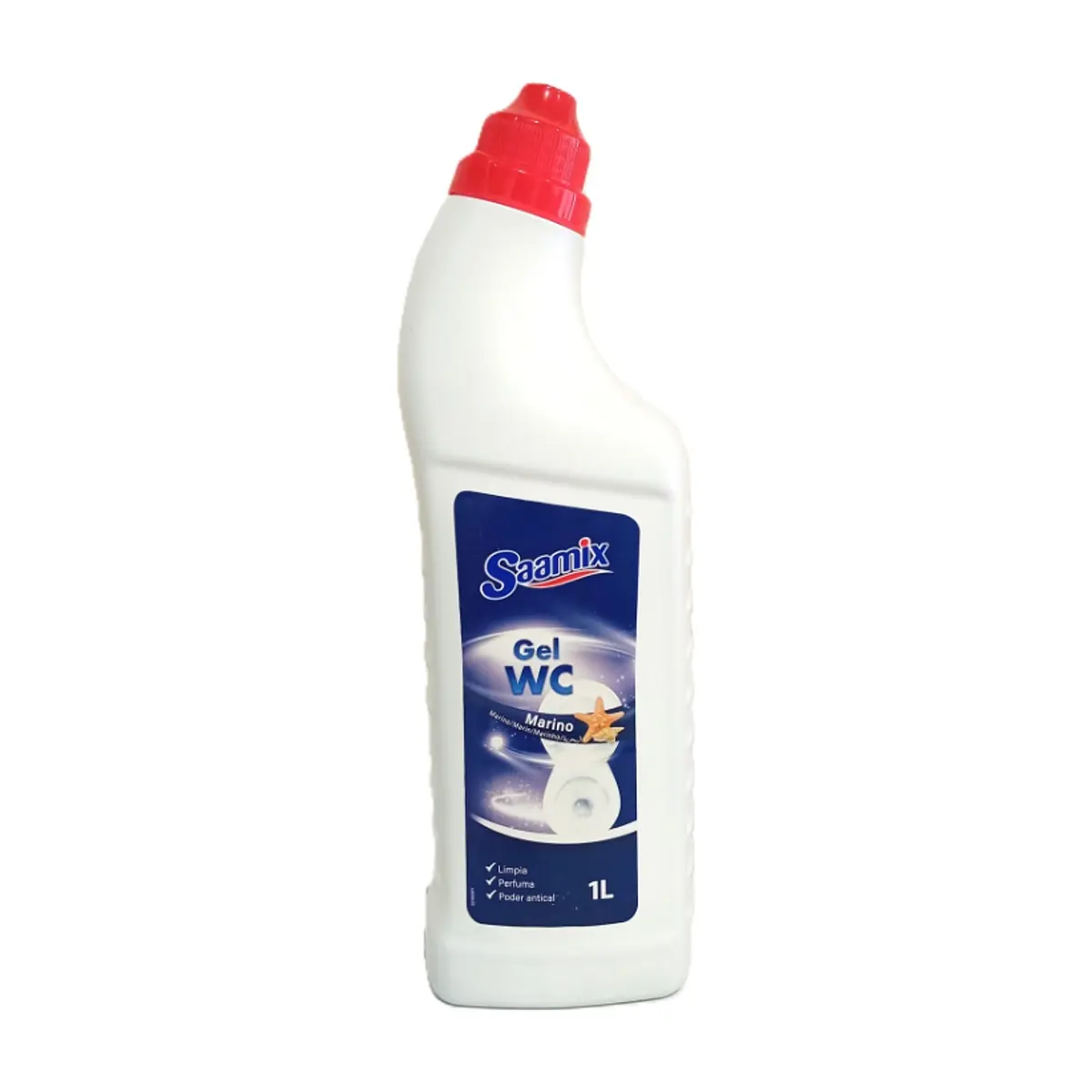Gel limpiador para baños aroma marino Saamix (1 L) - Imagen 1