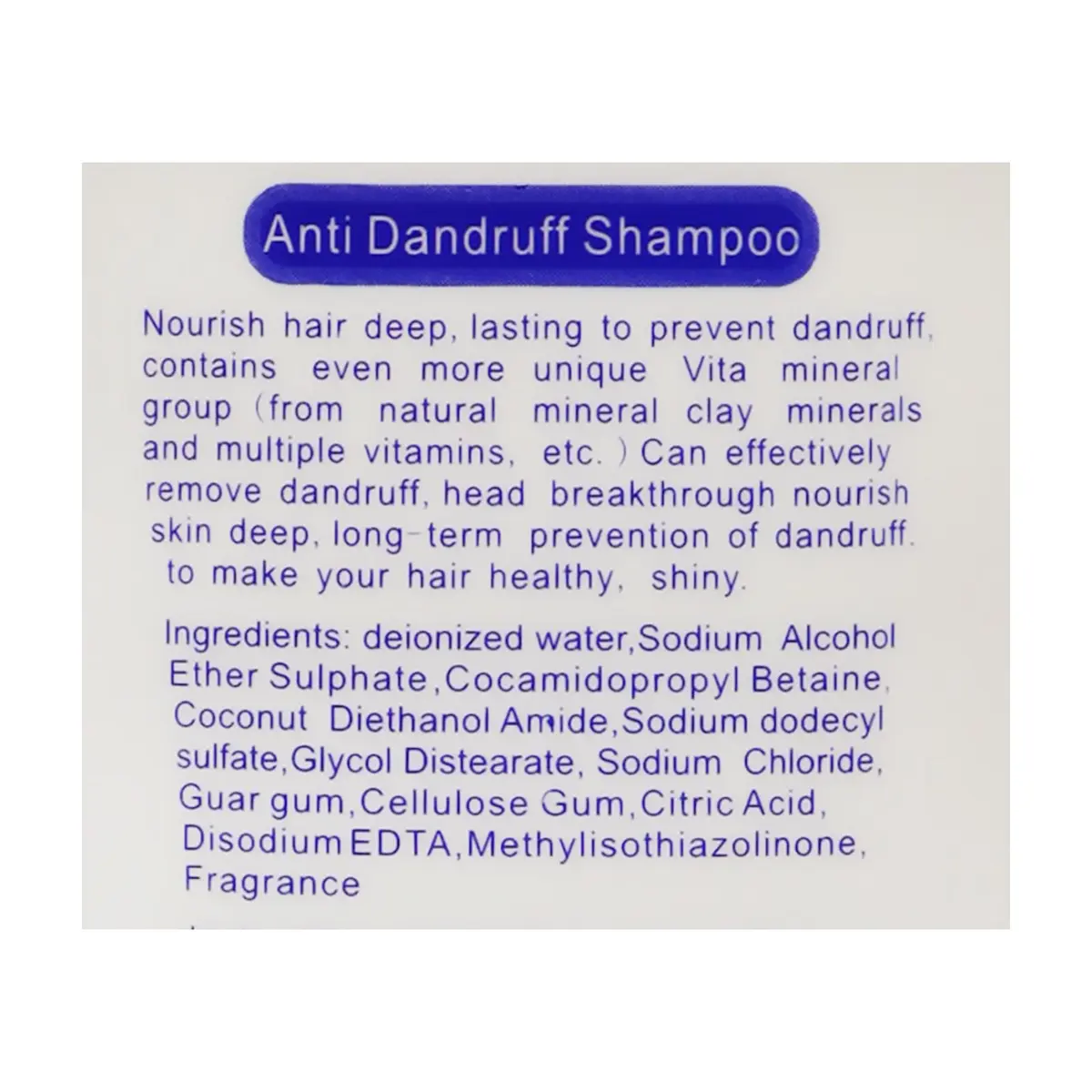 Champú anticaspa hidratante y nutritivo Parya (400 ml) - Miniatura 2
