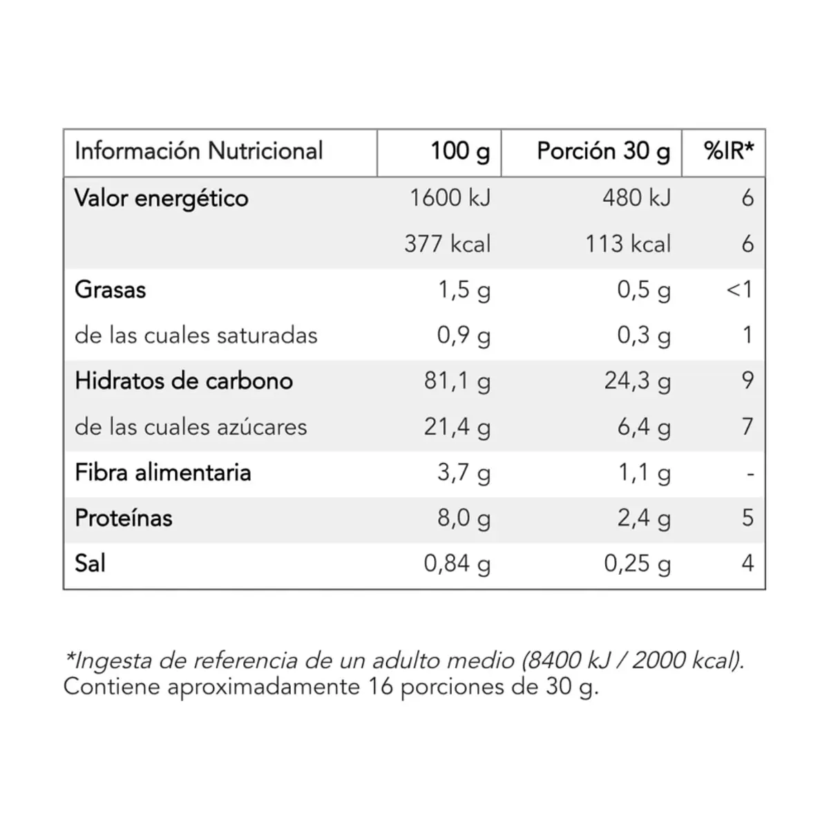 Cereal de arroz inflado con sabor a chocolate Ceridés (500 g / 1.1 lb) - Miniatura 4