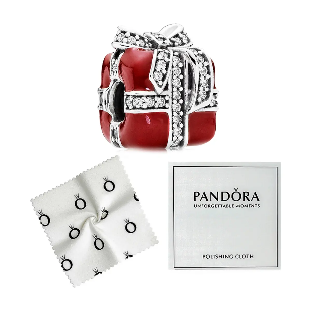 Charm de plata S925 estilo Pandora regalo rojo - Thumbnail 2
