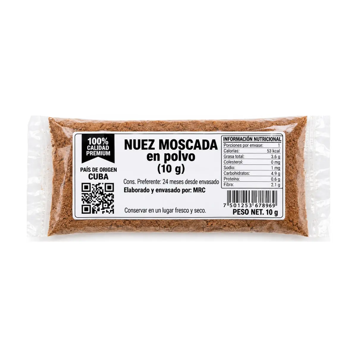 Nuez moscada en polvo MRC (10 g)
