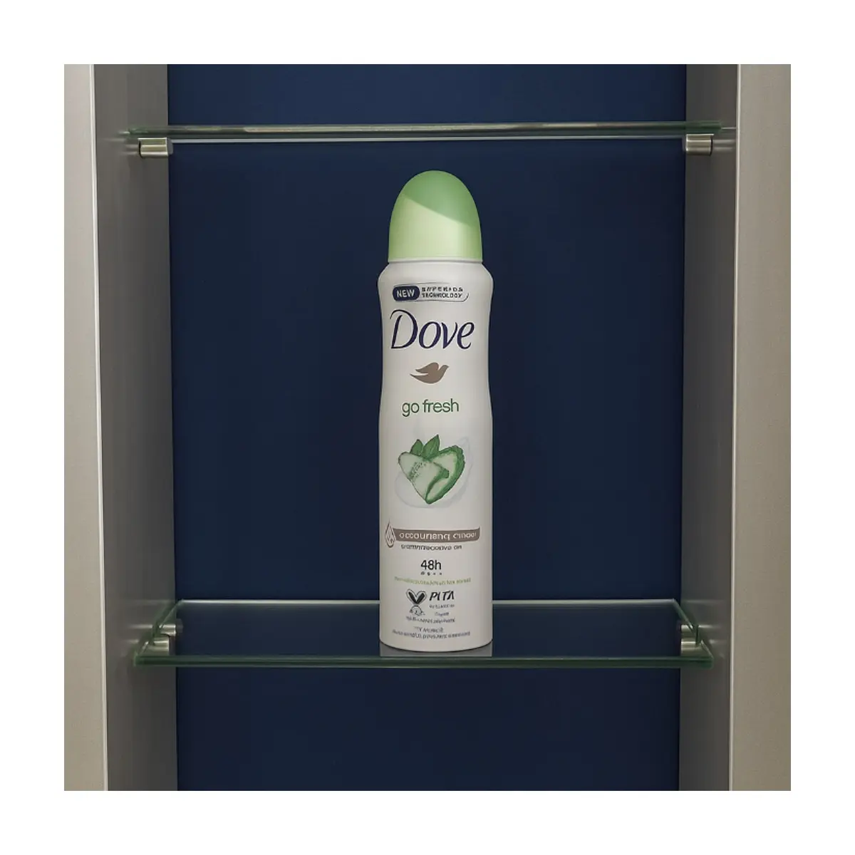 Desodorante en spray con aroma a pepino y te verde go fresh Dove (150 ml) - Thumbnail 5