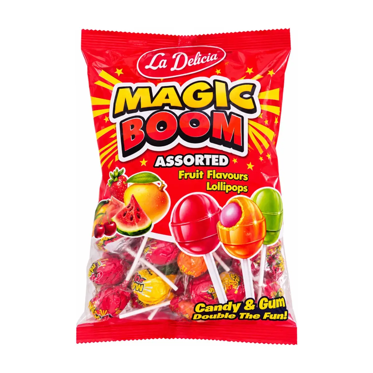 Chupa chupa de sabores frutales La Delicia (1.25 kg / 2.75 lb)