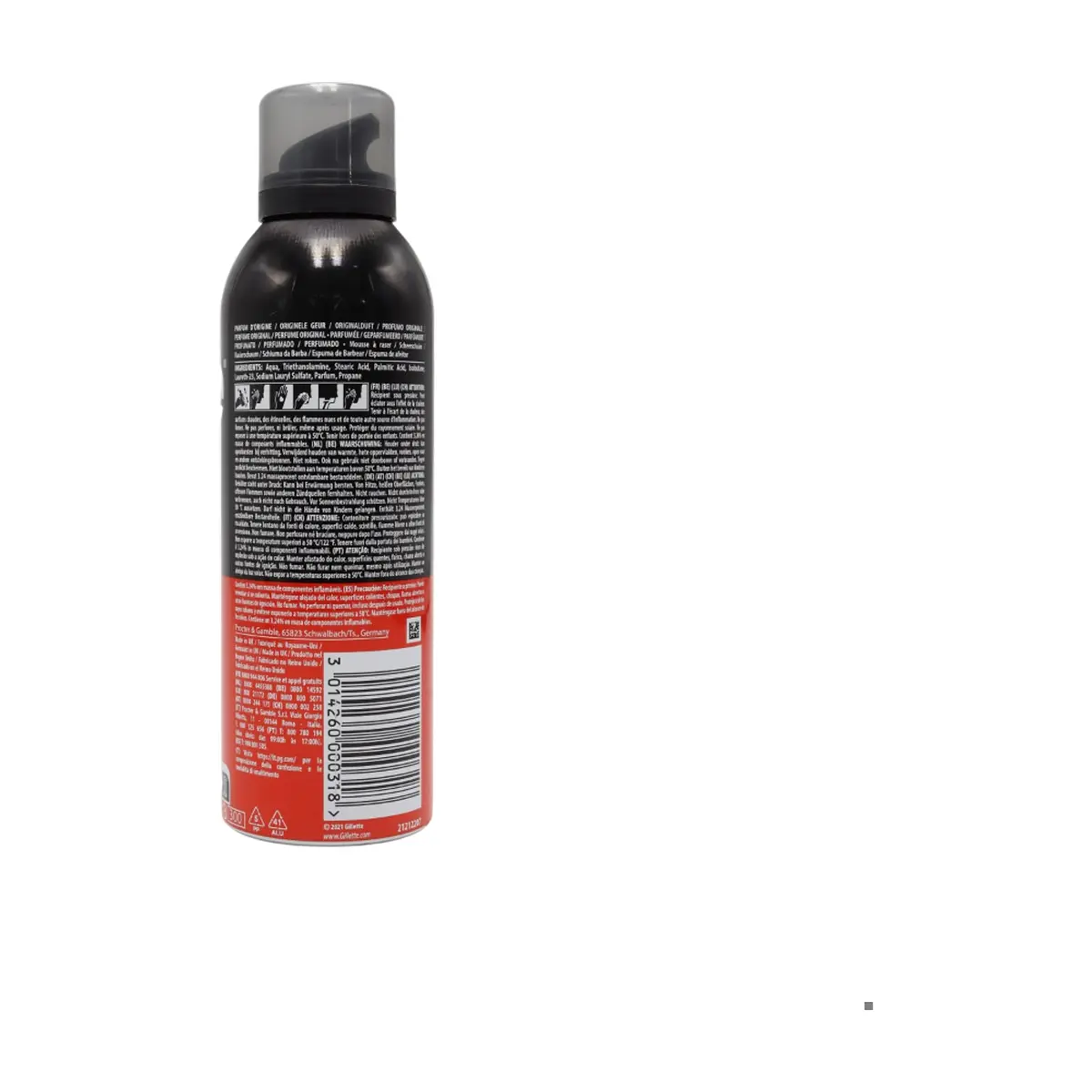 Espuma de afeitar clásica con fragancia original Gillette (200 ml) - Thumbnail 5
