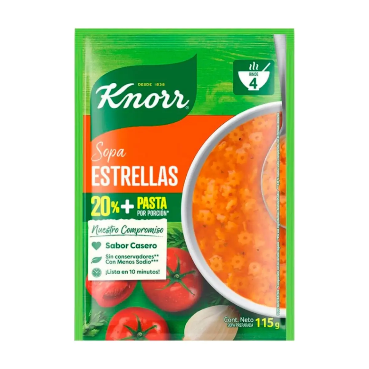 Sopa de estrellas Knorr (115 g / 4.05 oz)