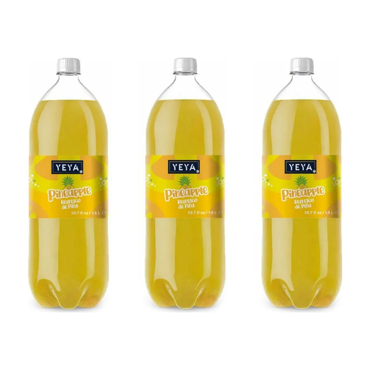 Refresco gaseado de piña YEYA (3 x 1.5 L / 50.7 fl oz)