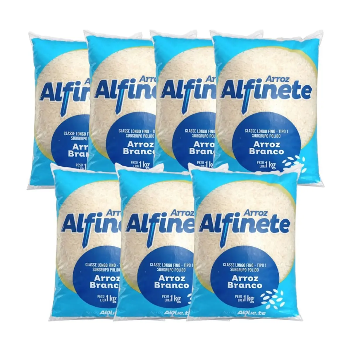 Arroz blanco Alfinete (7 x 1 kg / 2.2 lb) - Miniatura 1