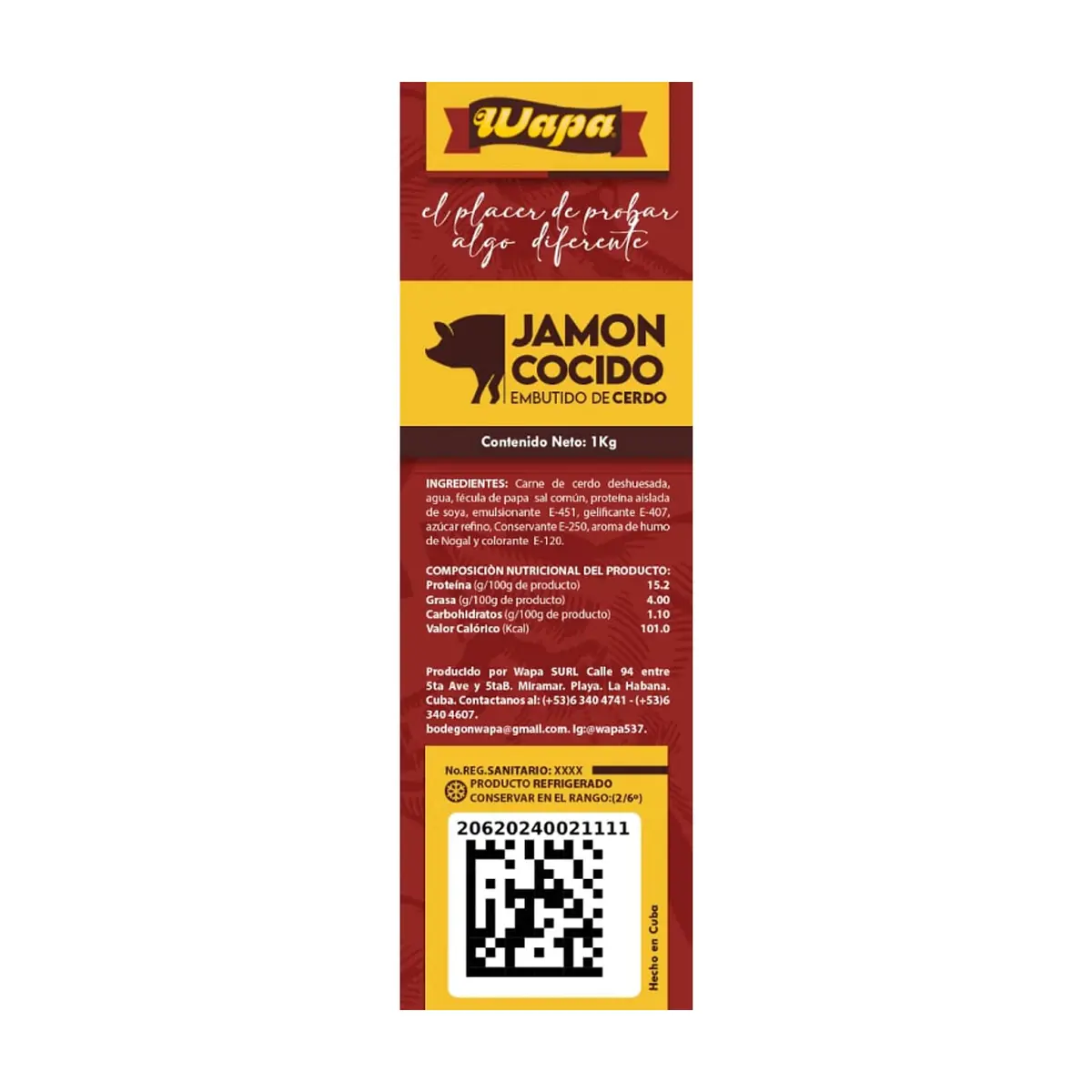 Jamón cocido Wapa (1 kg / 2.2 lb) - Thumbnail 6