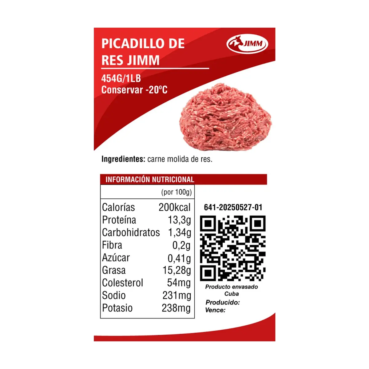 Picadillo de res Jimm (454 g / 1 lb) - Miniatura 5