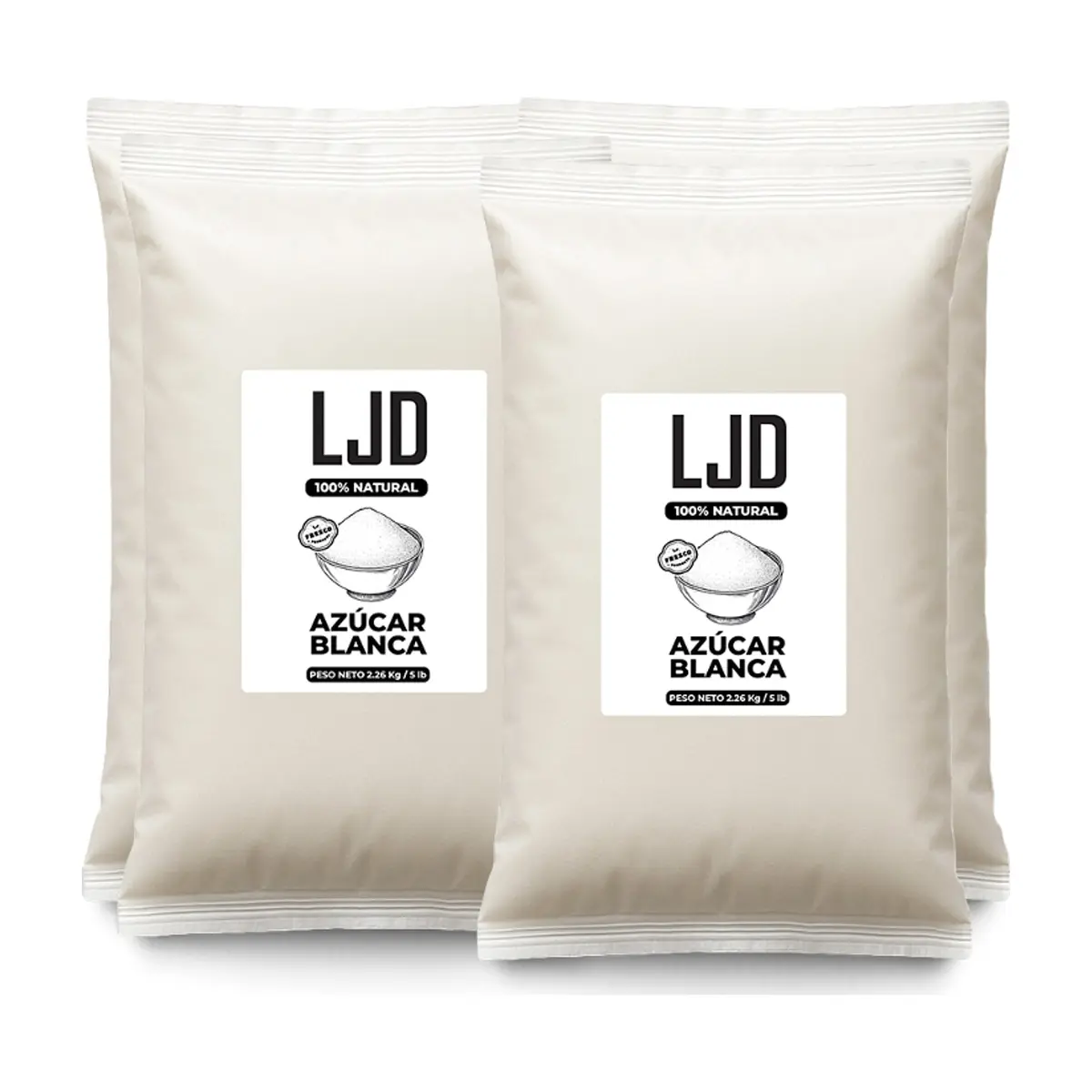 Azúcar blanca LJD (4 x 2.26 kg / 5 lb)