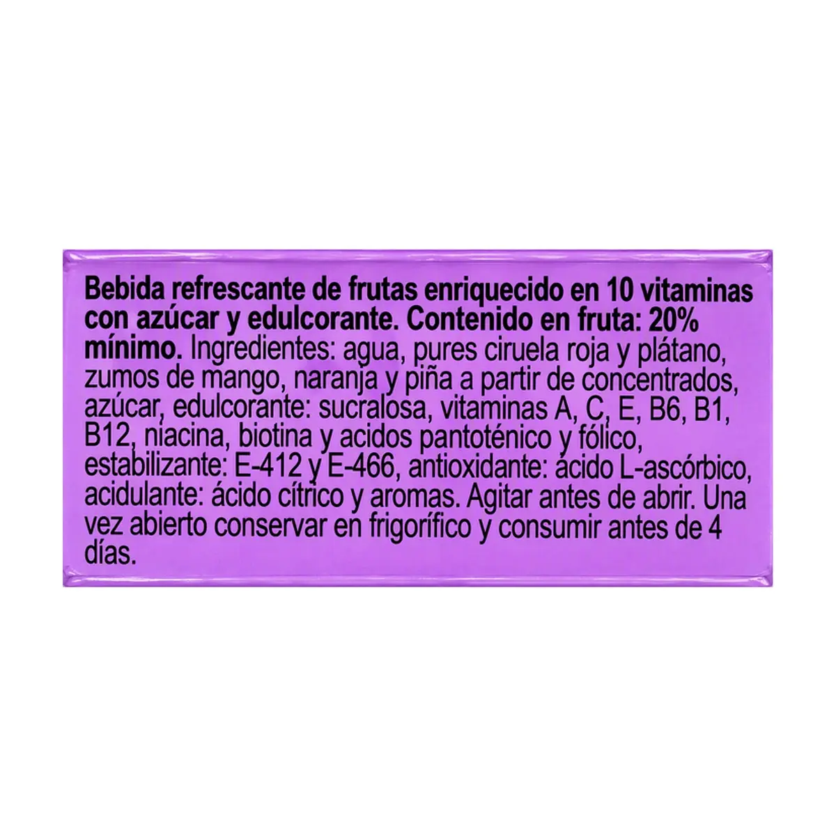 Jugo multivitaminas Vita Luz (200 ml) - Thumbnail 4
