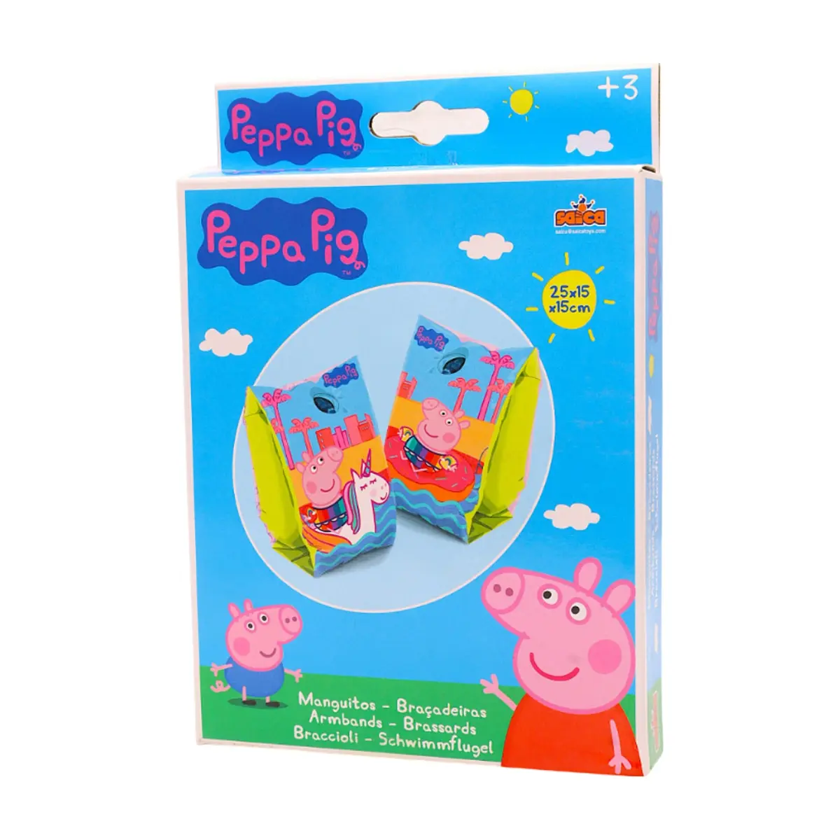 Flotadores inflables para brazos Peppa Pig - Thumbnail 3