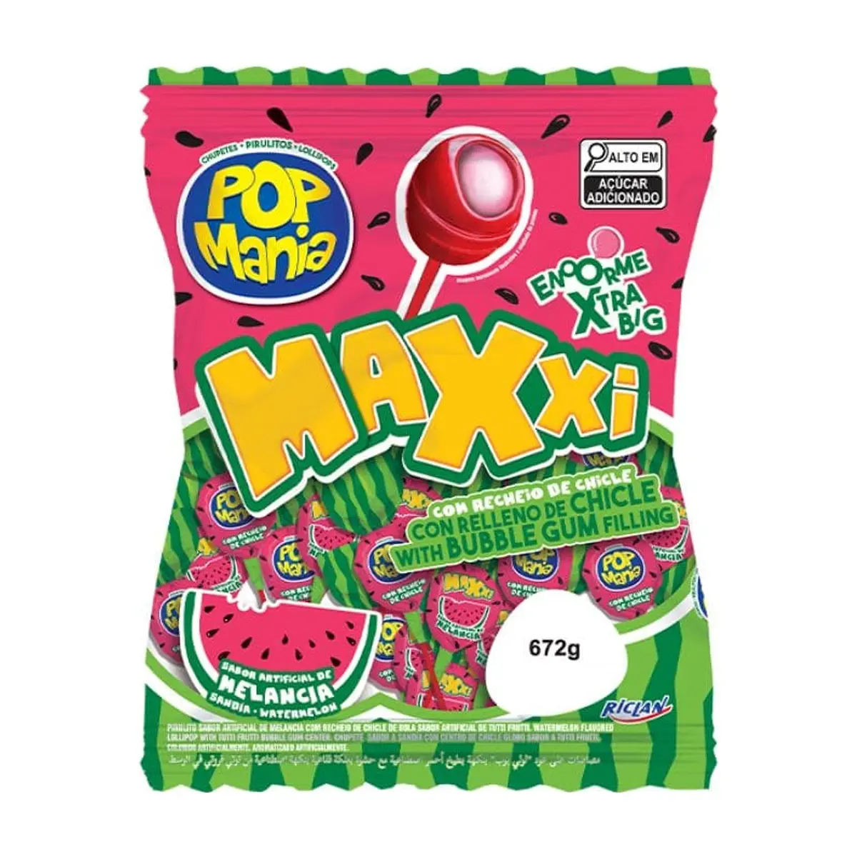 Chupete Sabor Sandía (24u x 28g) RICLAN