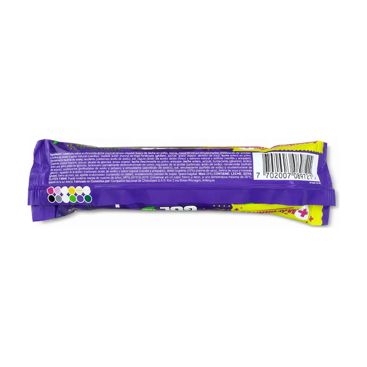 Galleta cubierta con sabor a chocolate dulce con caramelo, arroz crujiente y maní Gol (31 g / 1.09 oz) - Thumbnail 2