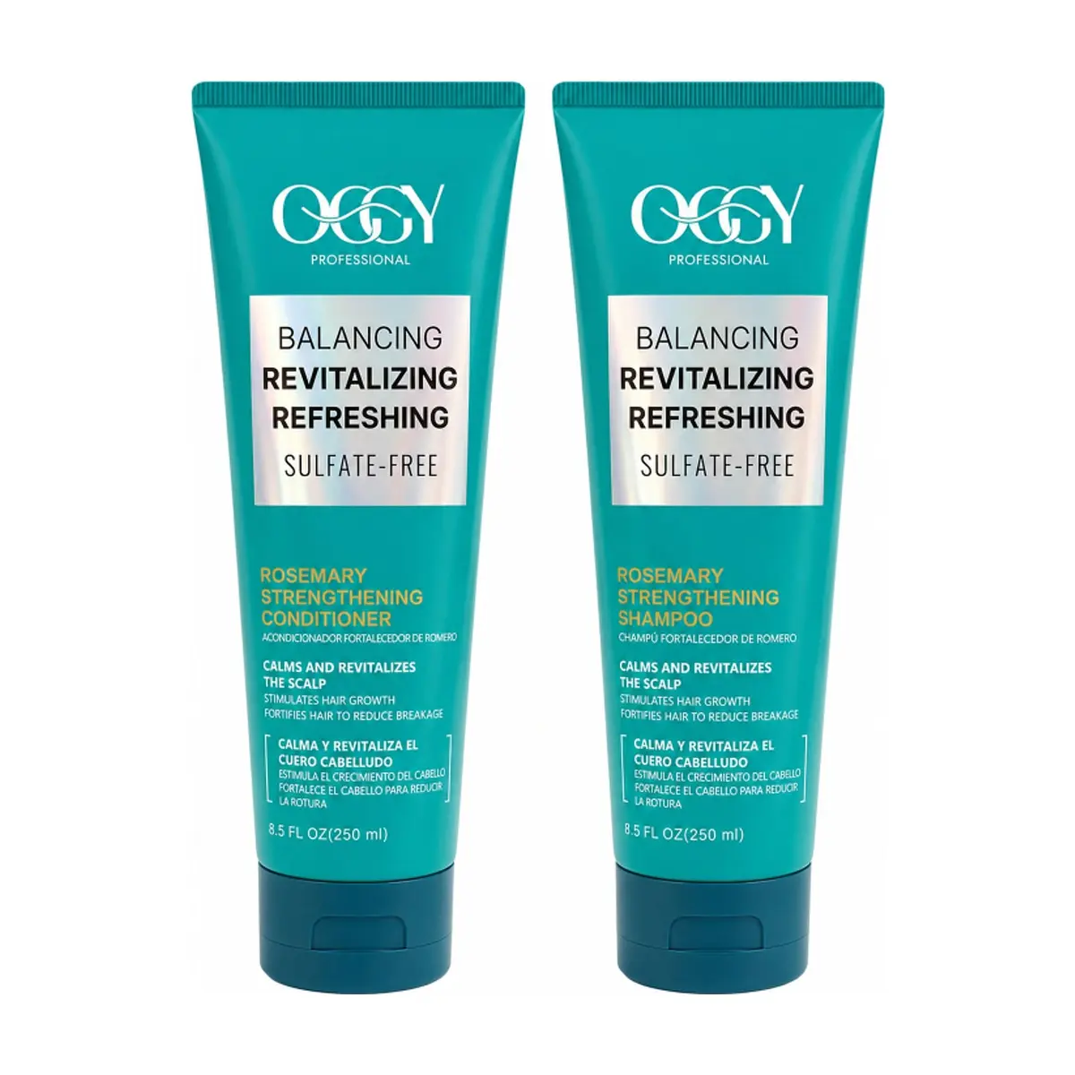 Set de champú y acondicionador fortalecedor de romero Ocgy Professional