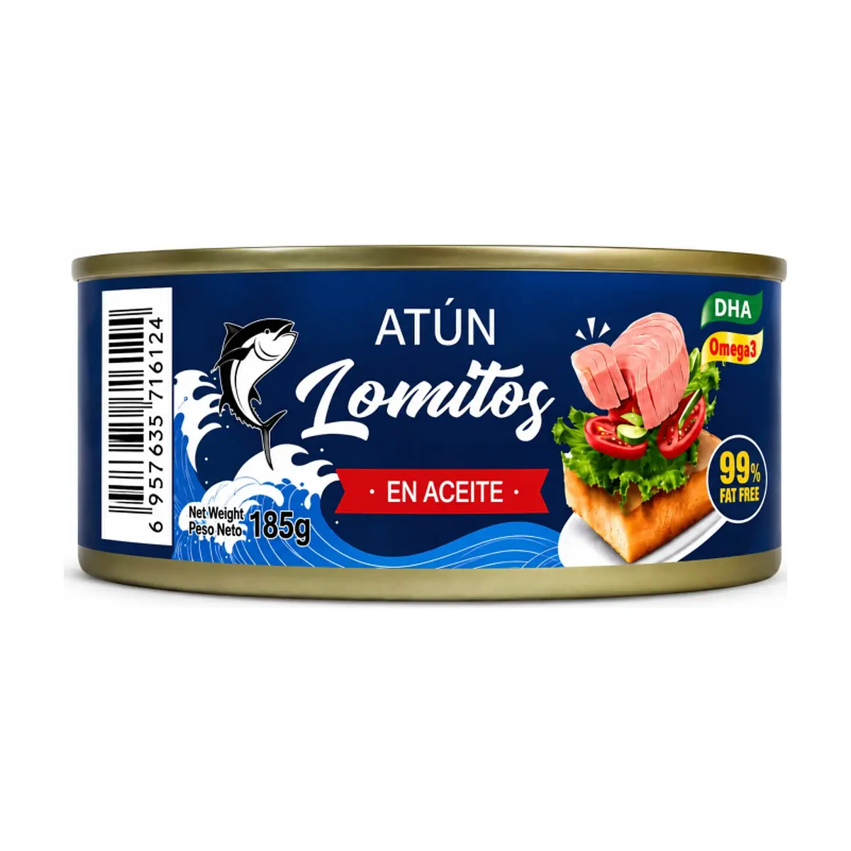Atún lomitos en aceite Lucy (185 g / 6.53 oz) - Miniatura 1