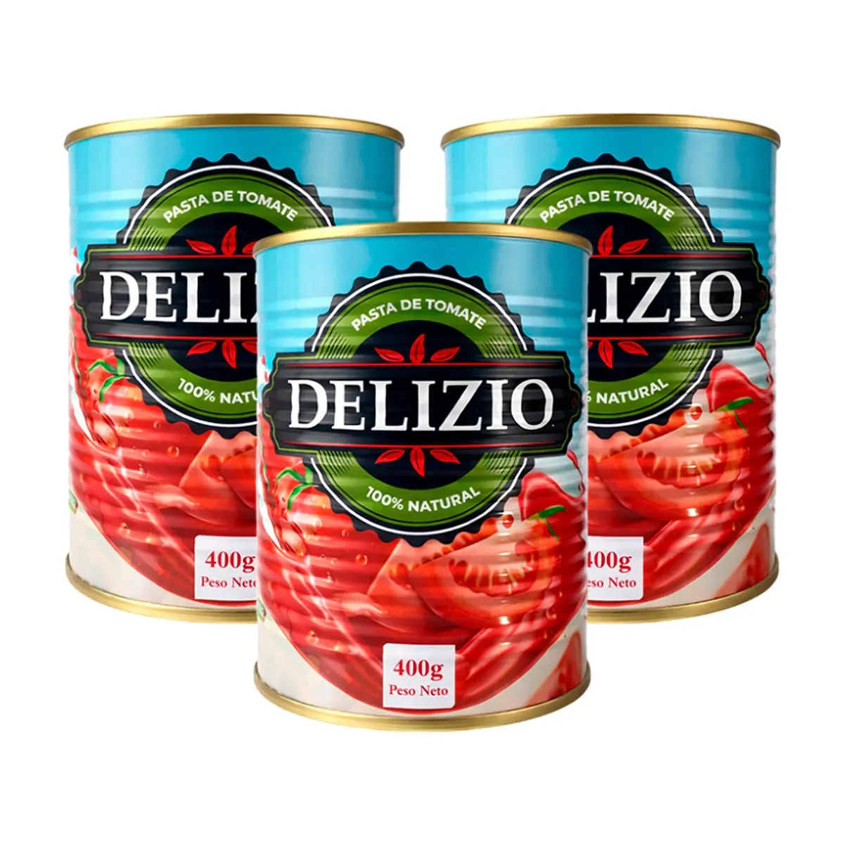 Pasta de Tomate Delizio (3 X 400 g / 14.1 oz)
