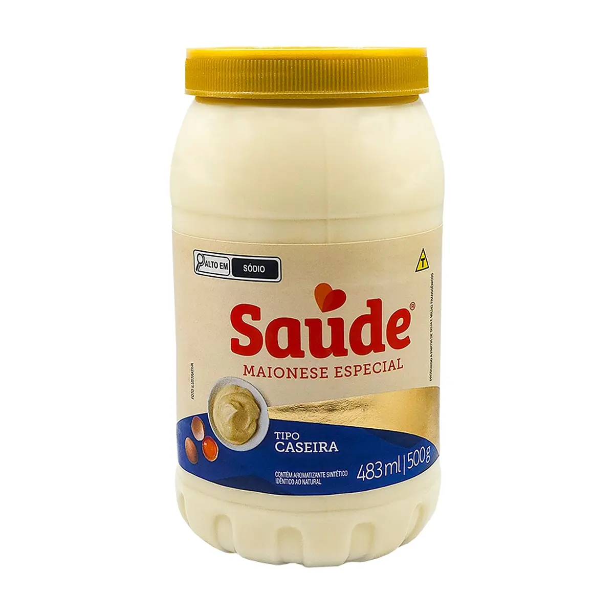Mayonesa especial tipo casera Saude (483 ml)