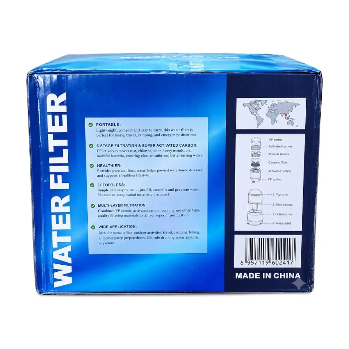 Filtro de agua mineral H2O+Safe (16 L) - Thumbnail 4