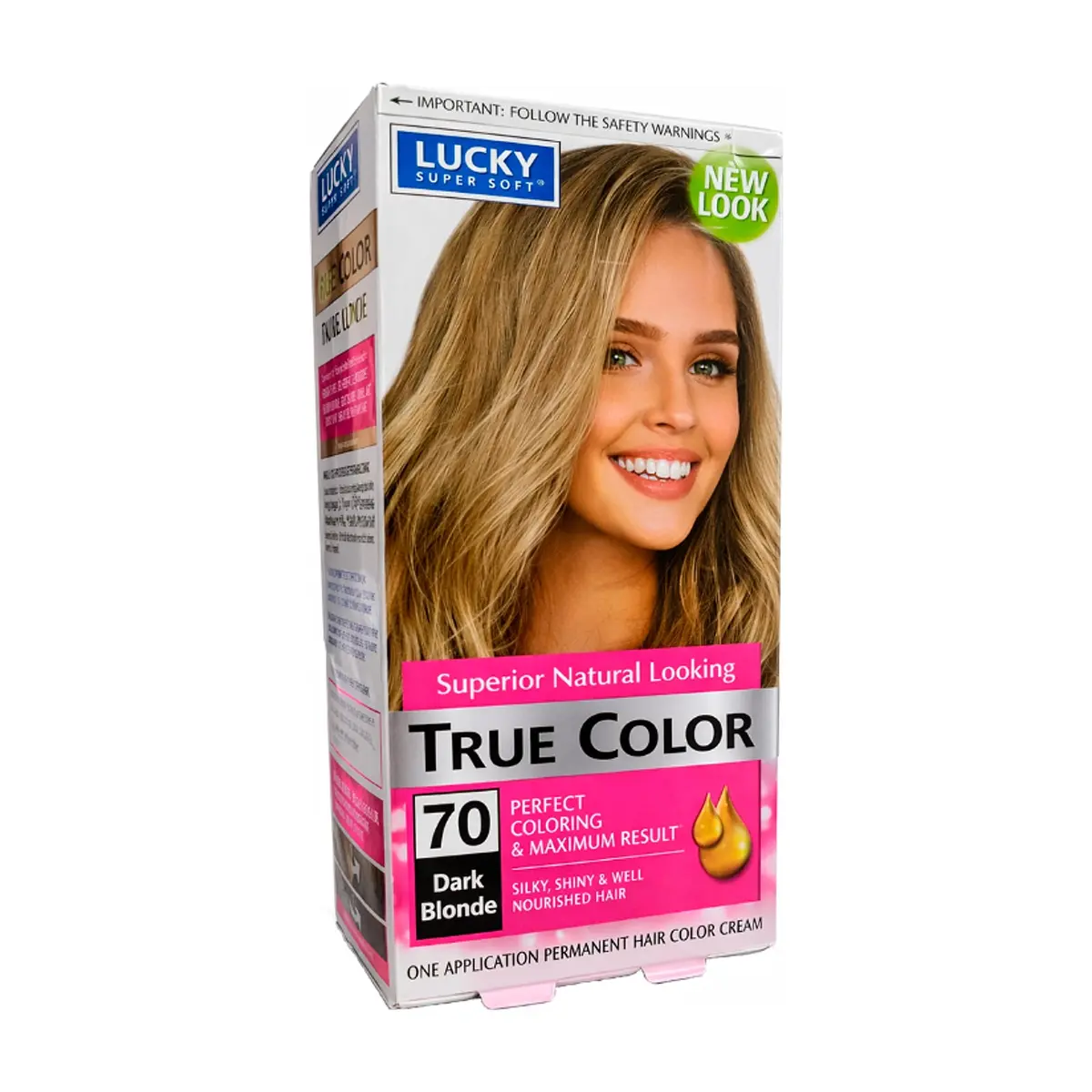 Tinte de cabello para mujer color rubio oscuro #70 Lucky Super Soft (40 ml / 1.36 fl. oz)