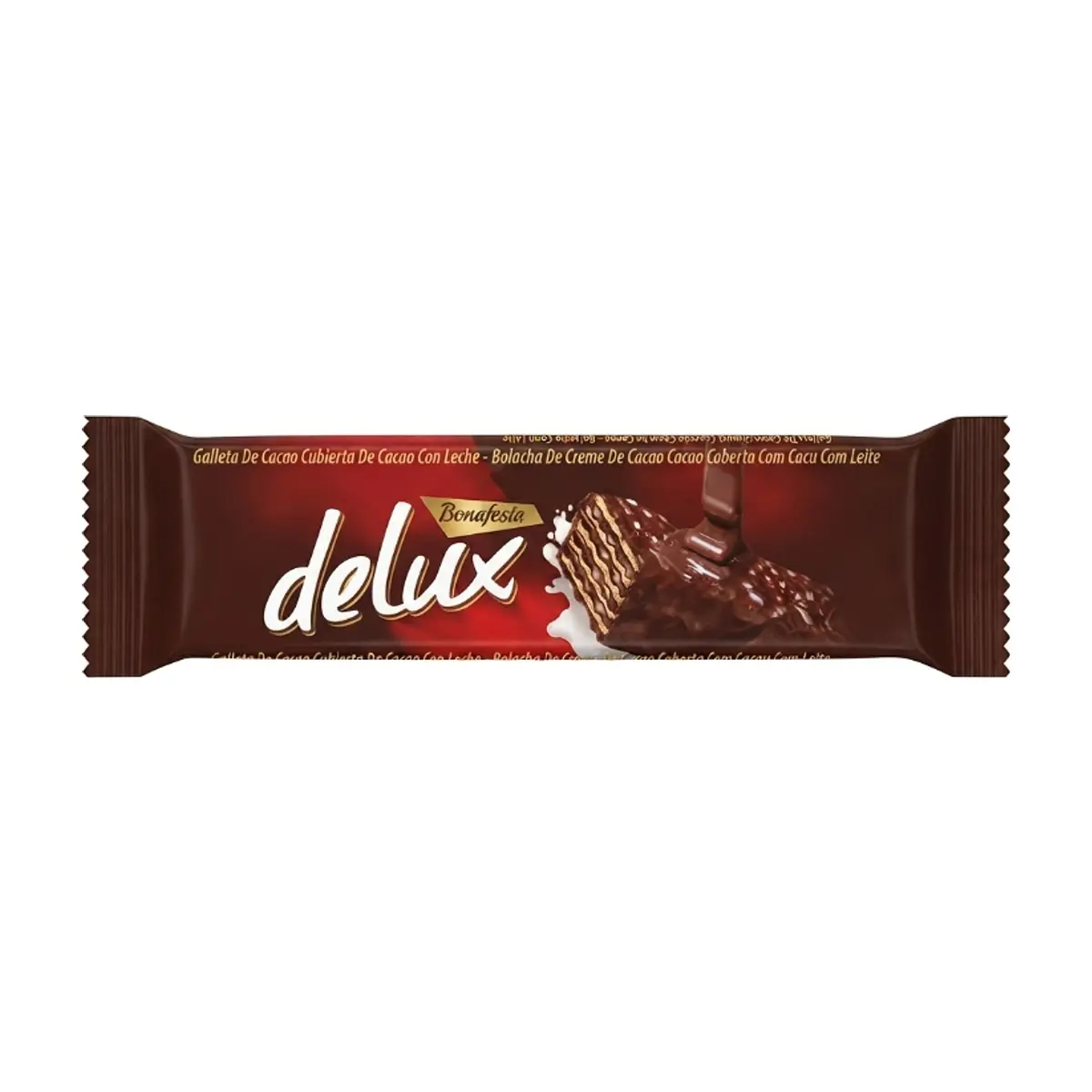Barrita de sorbeto rellena y cubierta con crema de cacao Delux Simsek (22 g)