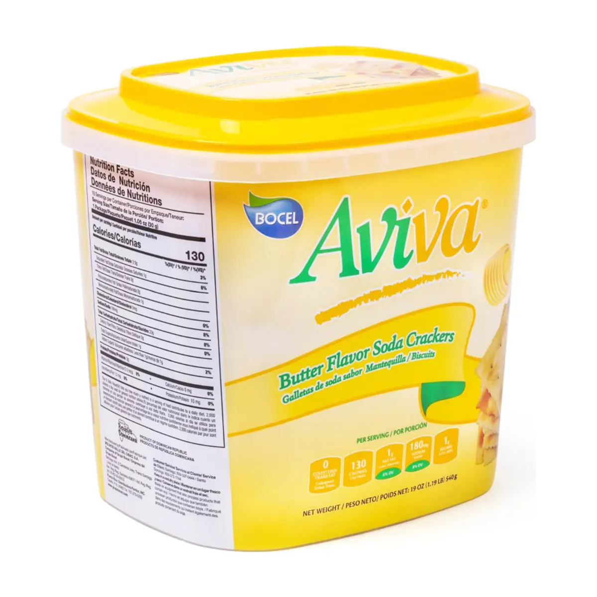 Galletas de soda sabor mantequilla Aviva (540 g / 1.19 lb) - Thumbnail 2