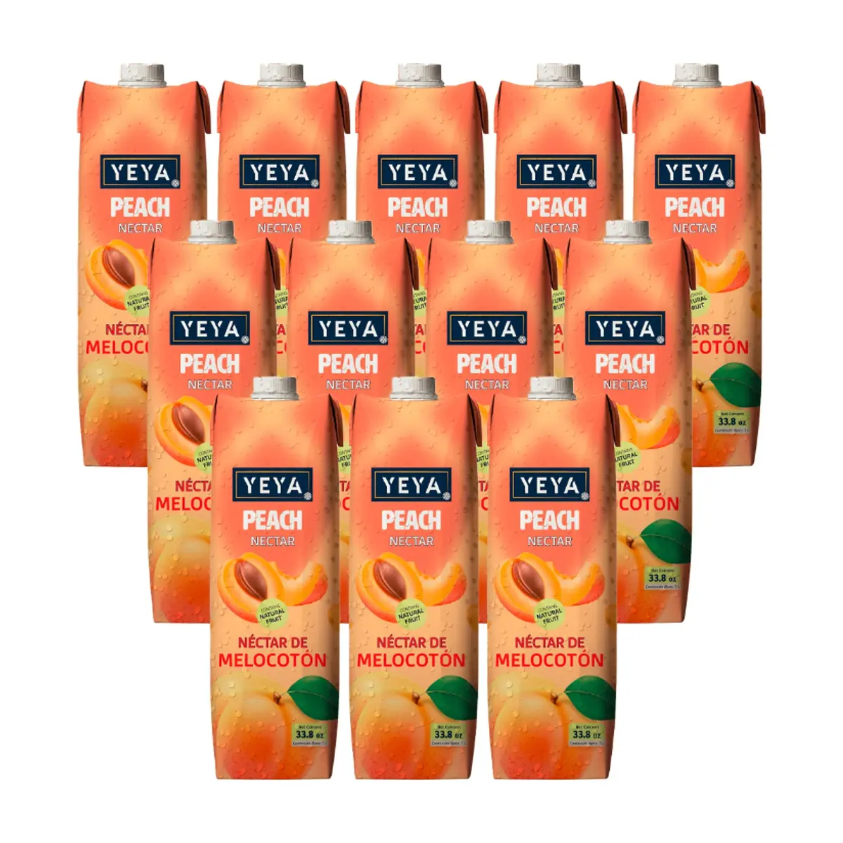 Néctar de melocotón YEYA (12 x 1 L / 33.8 fl oz)