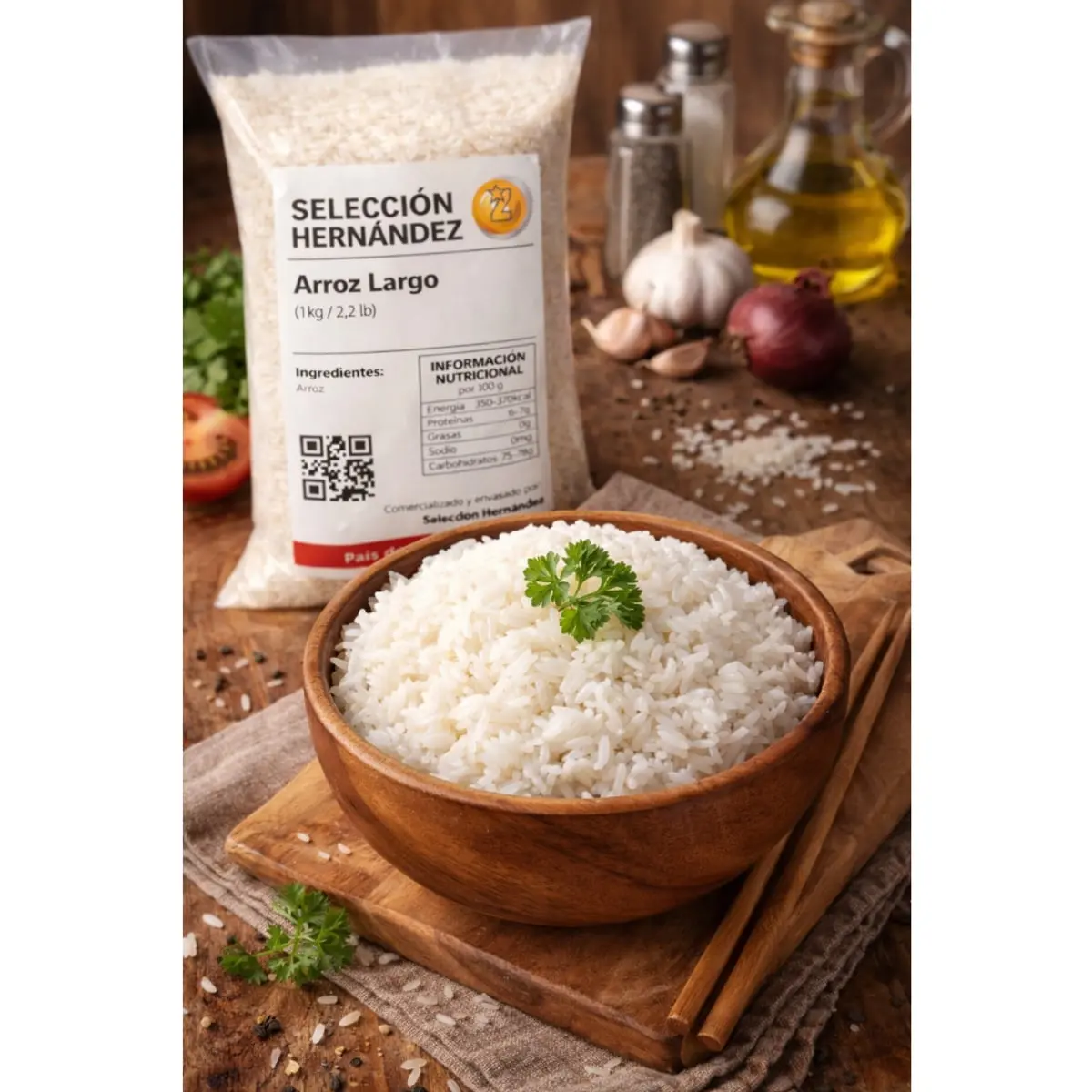 Arroz largo Selección Hernández (1 kg / 2.2 lb) - Thumbnail 4