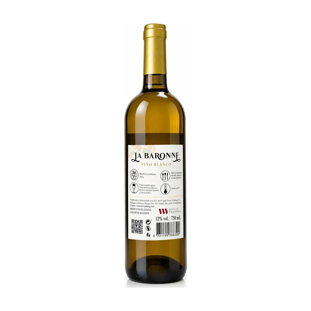 Vino blanco La Baronne (750 ml) 12% Vol - Thumbnail 2