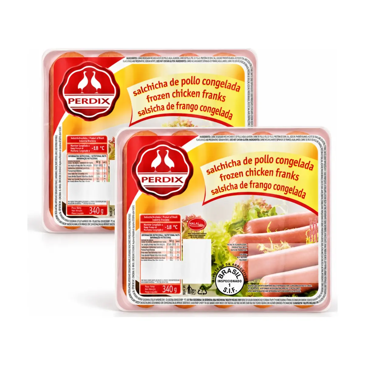 Salchichas de pollo Perdix (2 x 340 g / 12 oz) - Imagen 1